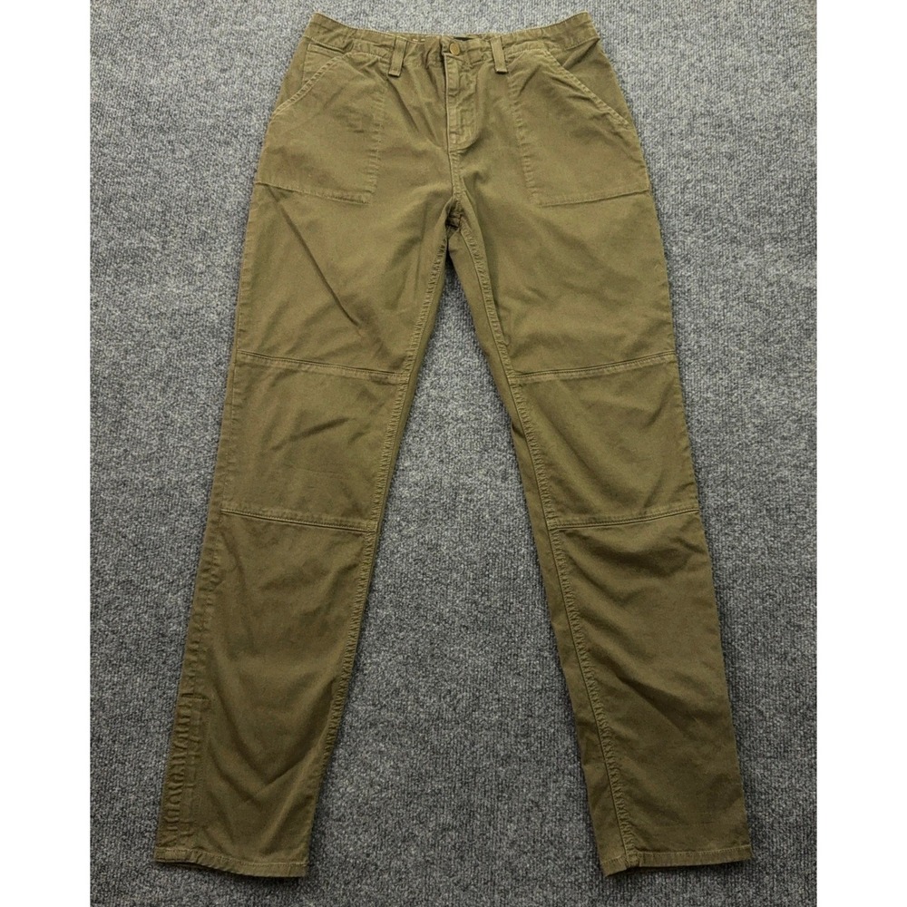 Veronica Beard Adrina Skinny Pants 26/2 Army Green Mid Rise Moto Military Roll